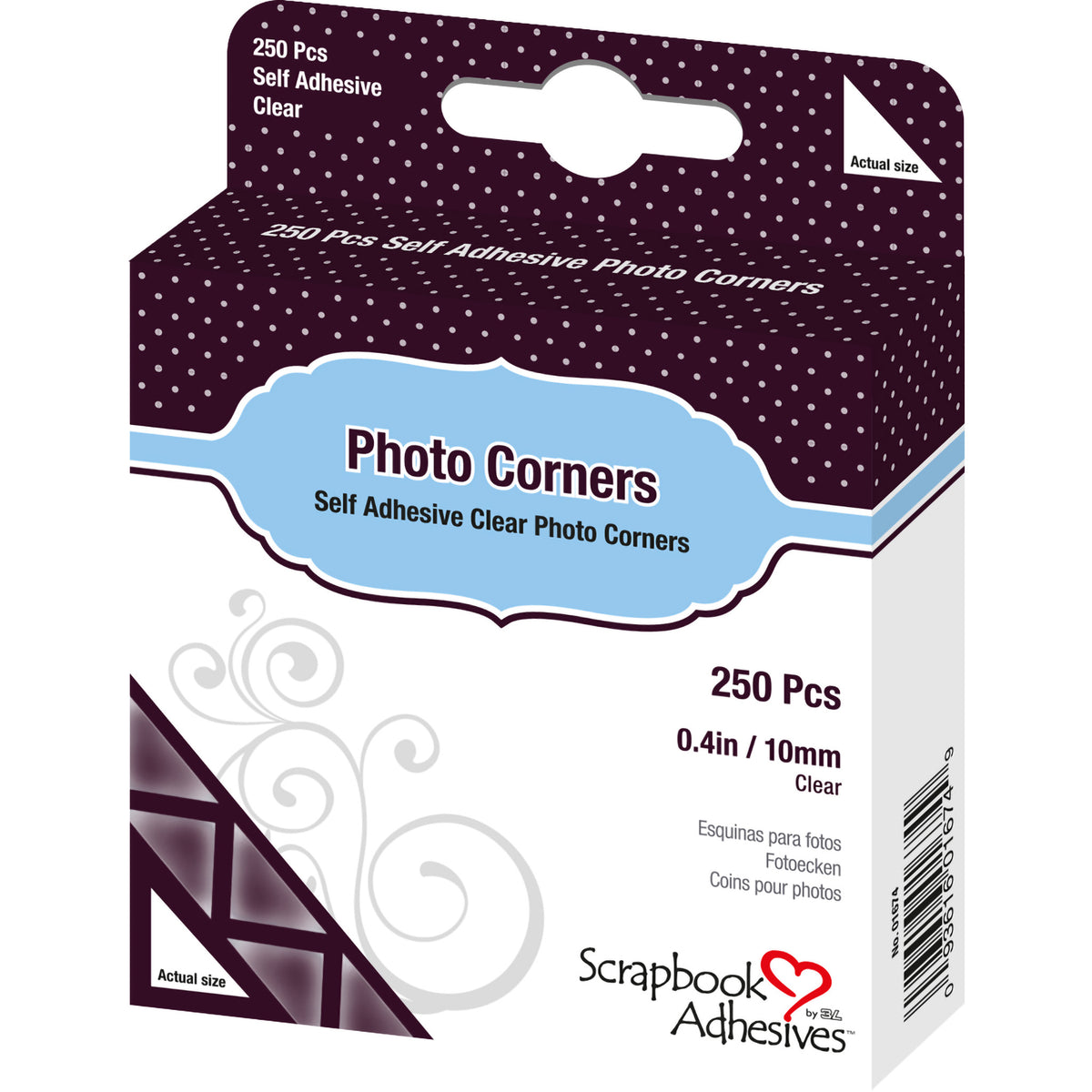 CREATIVE PHOTO CORNERS PLASTIC CLEAR