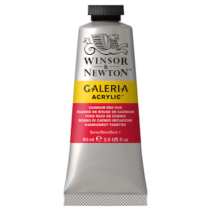 W&N GALERIA ACRYLICS CADMIUM RED HUE 60ml