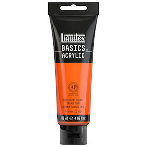 BASICS 4oz TUBE FLUORESCENT ORANGE