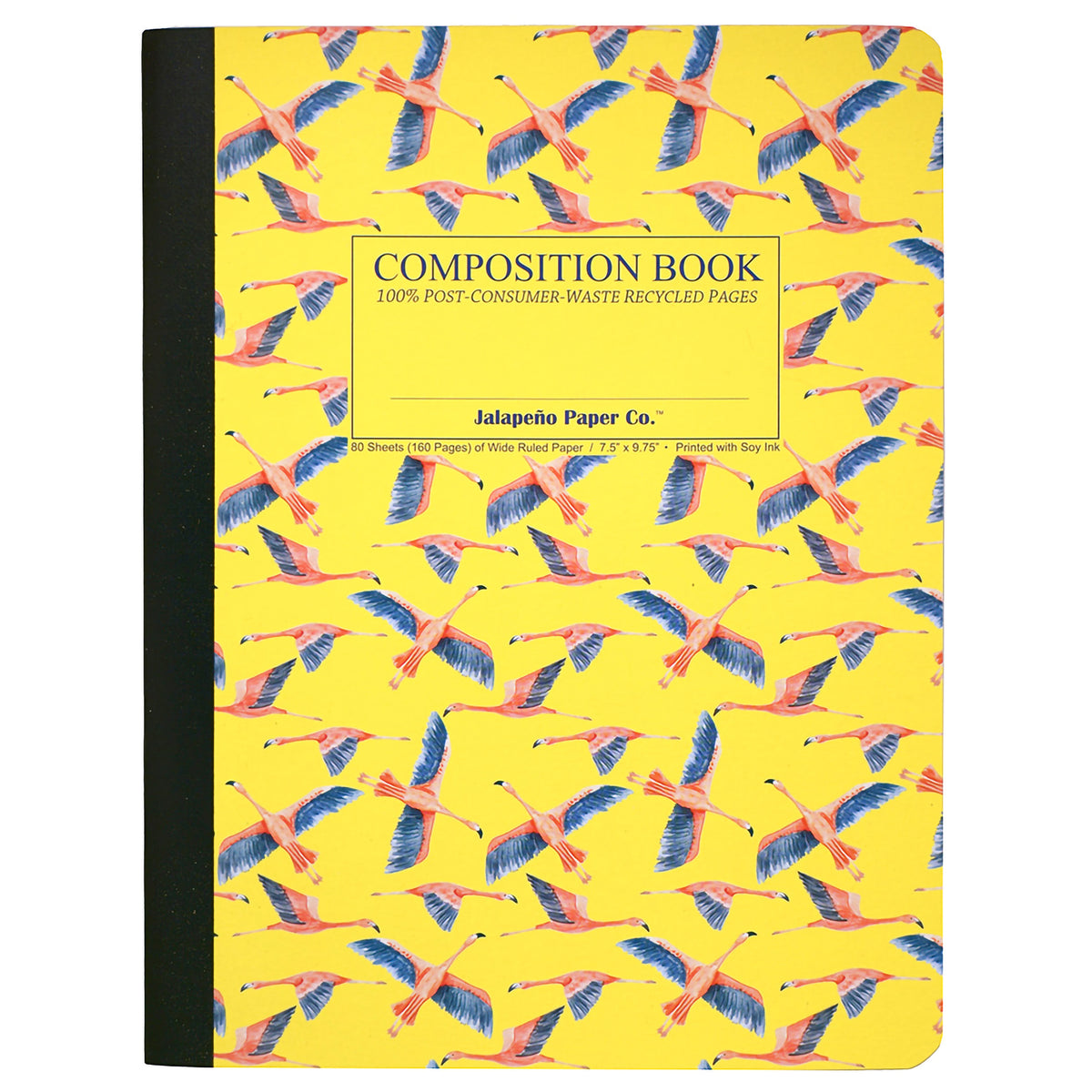 COMPOSITION BOOK WIDE RULED FLAMINGOS