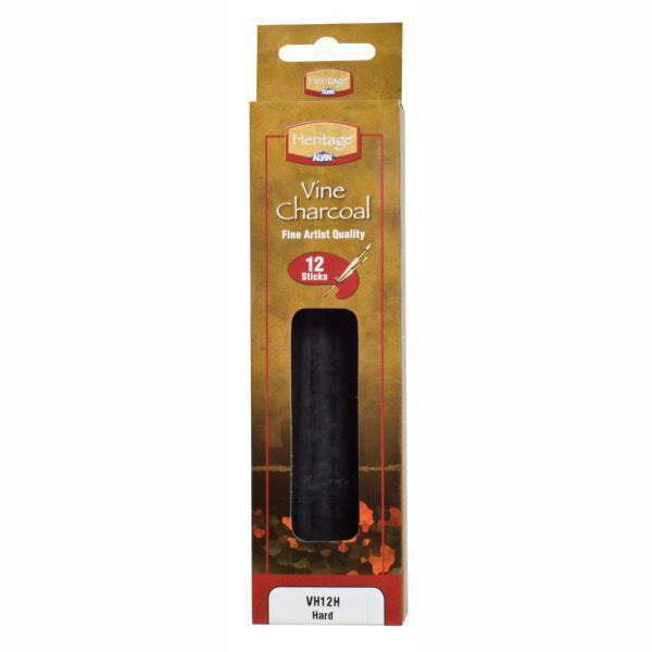 BOX/12 HARD VINE CHARCOAL
