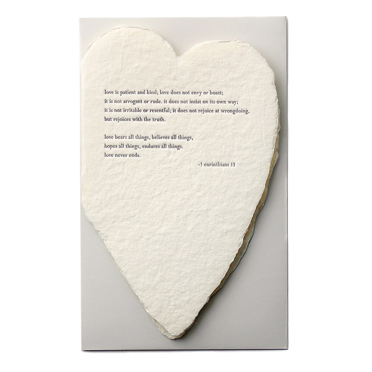 HEART CARD - CORINTHIANS