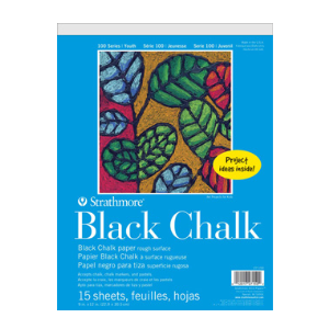 CHALK PAPER PAD BLACK 100-SERIES 9&#39;&#39;x12&#39;&#39;