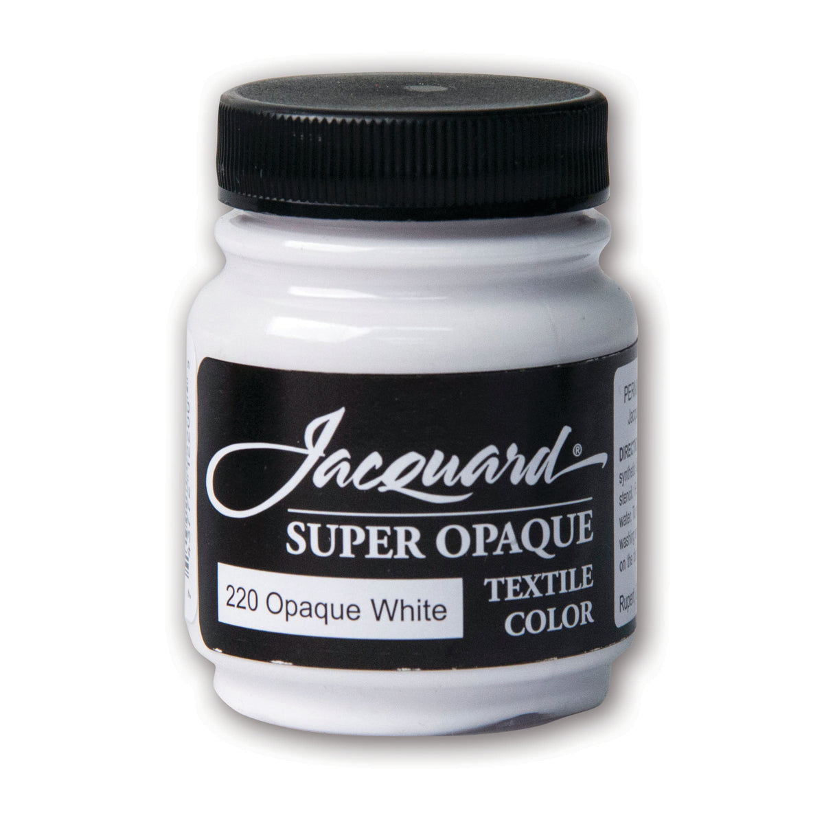 TEXTILE PAINT 2.25oz #220 SUPER OPAQUE WHITE