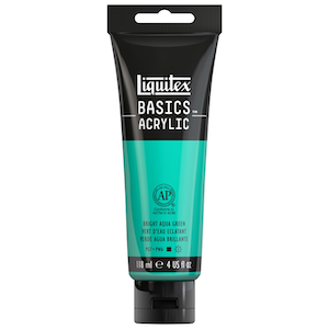 BASICS 4oz TUBE BRIGHT AQUA GREEN