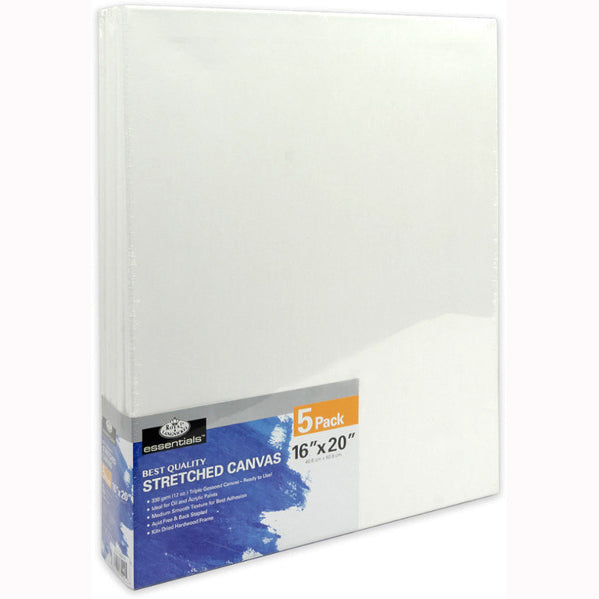 VALUE PACK/5 16X20 STRETCHED CANVAS