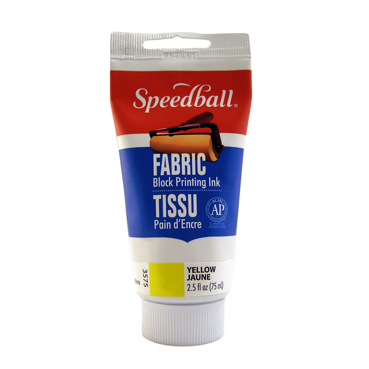 FABRIC BLOCK PRINTING INK 2.5oz YELLOW