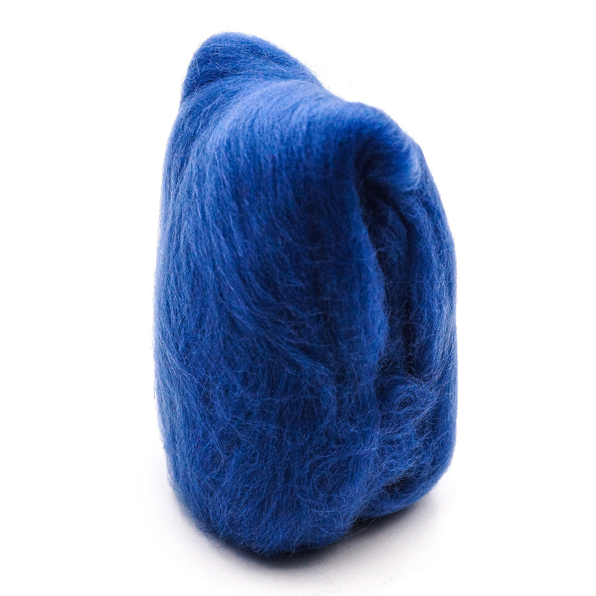NATURAL WOOL ROVINGS BLUE