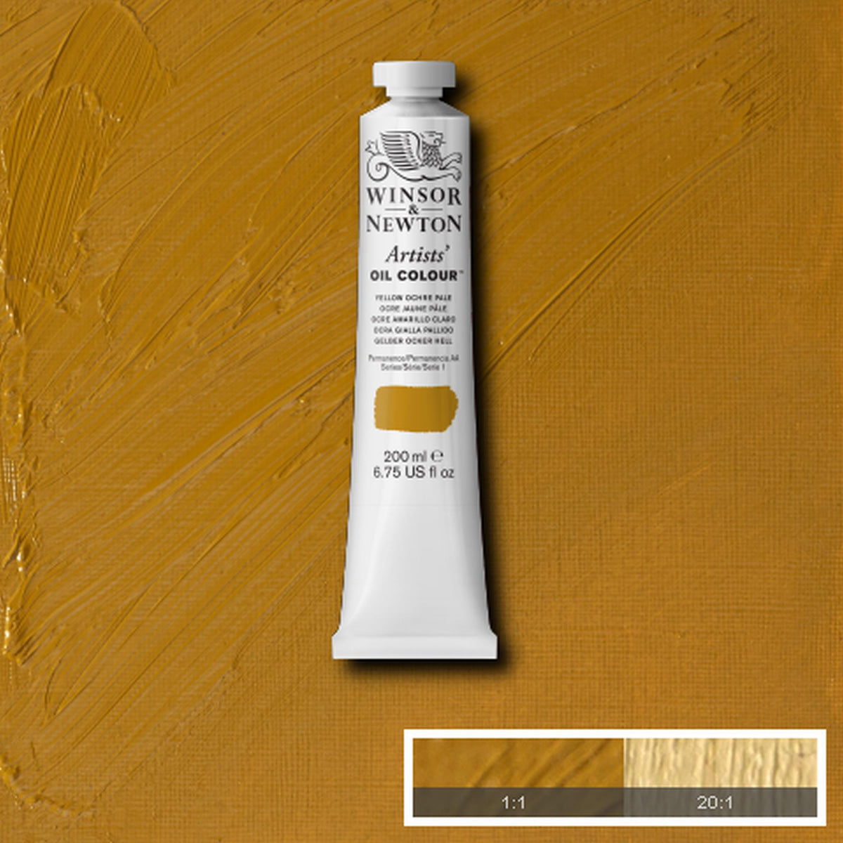 W&amp;N ARTISTS&#39; OIL COLOR YELLOW OCHRE PALE 200ml