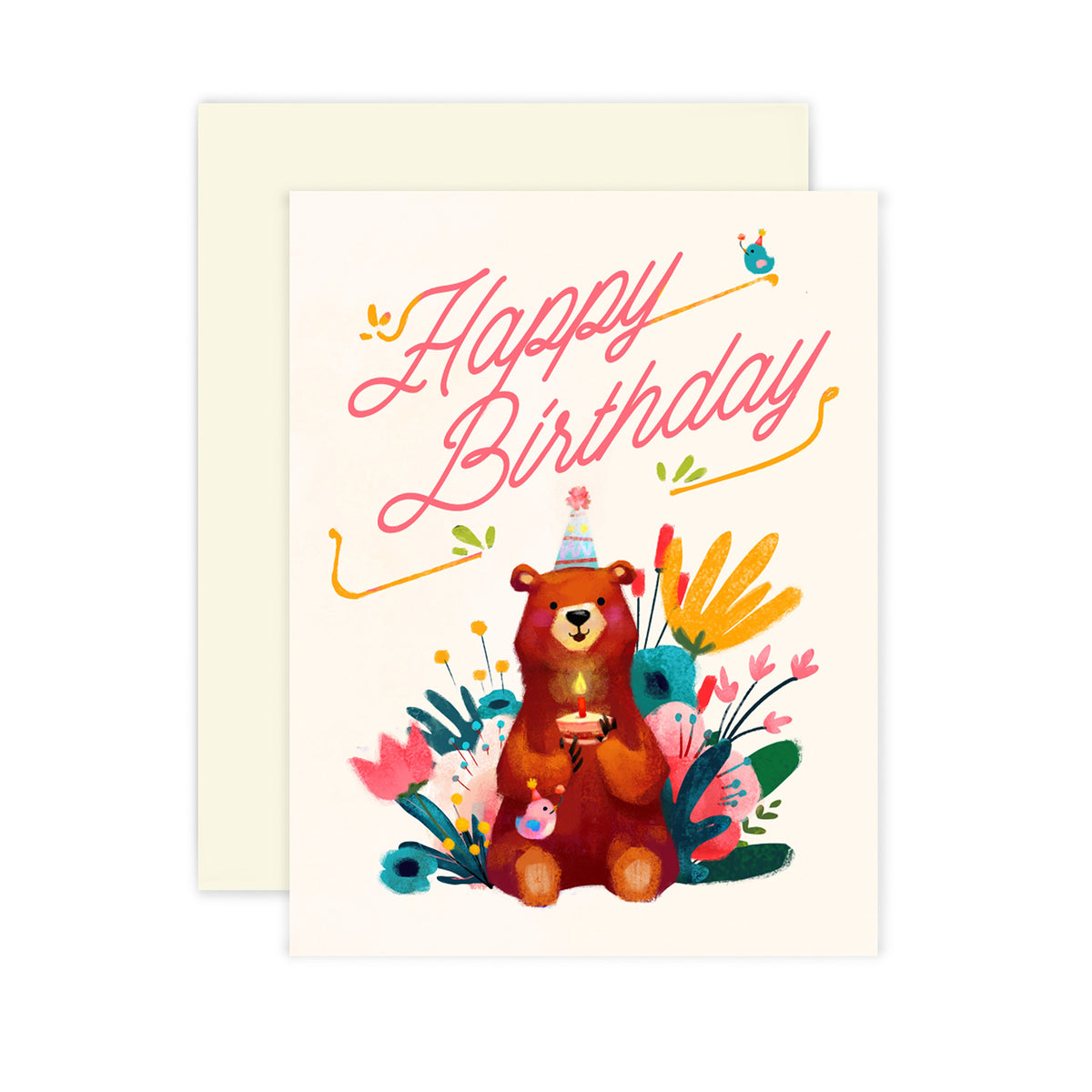 ILLUSTRATION CARD BIRTHDAY BEAR