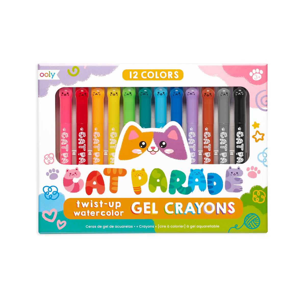 CAT PARADE TWIST WATERCOLOR GEL CRAYONS