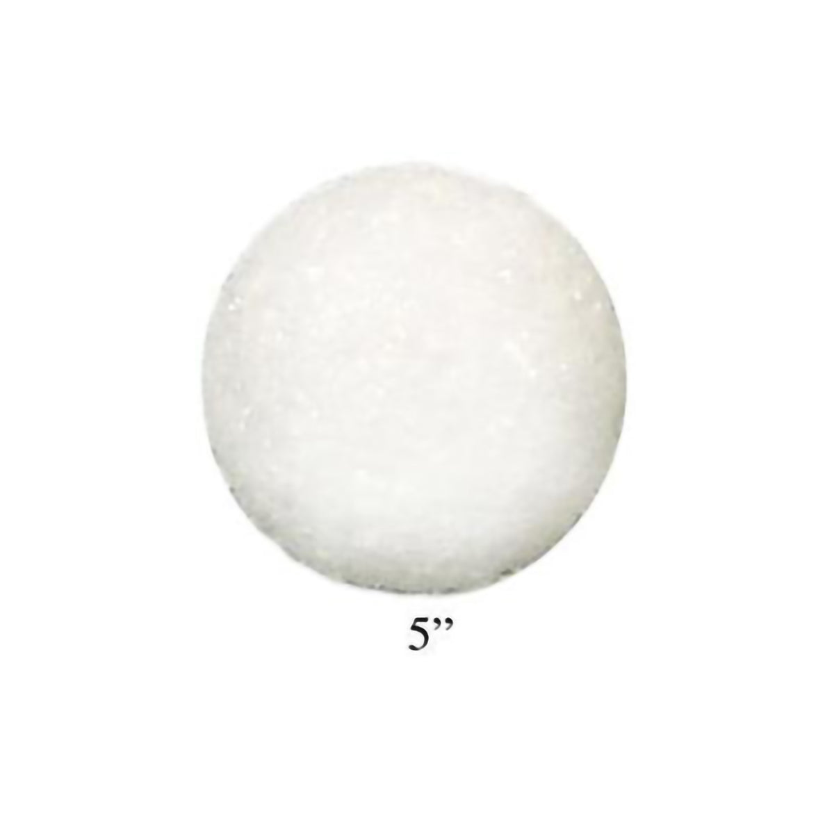 STYROFOAM BALL WHITE 5&quot;
