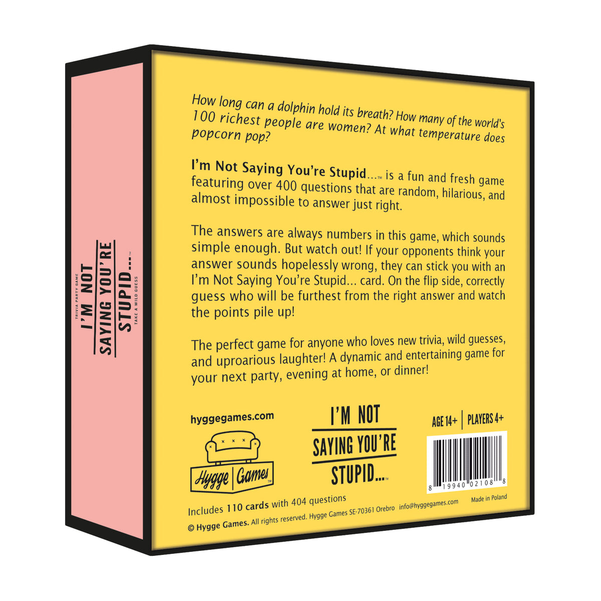 I&#39;M NOT SAYING YOU&#39;RE STUPID