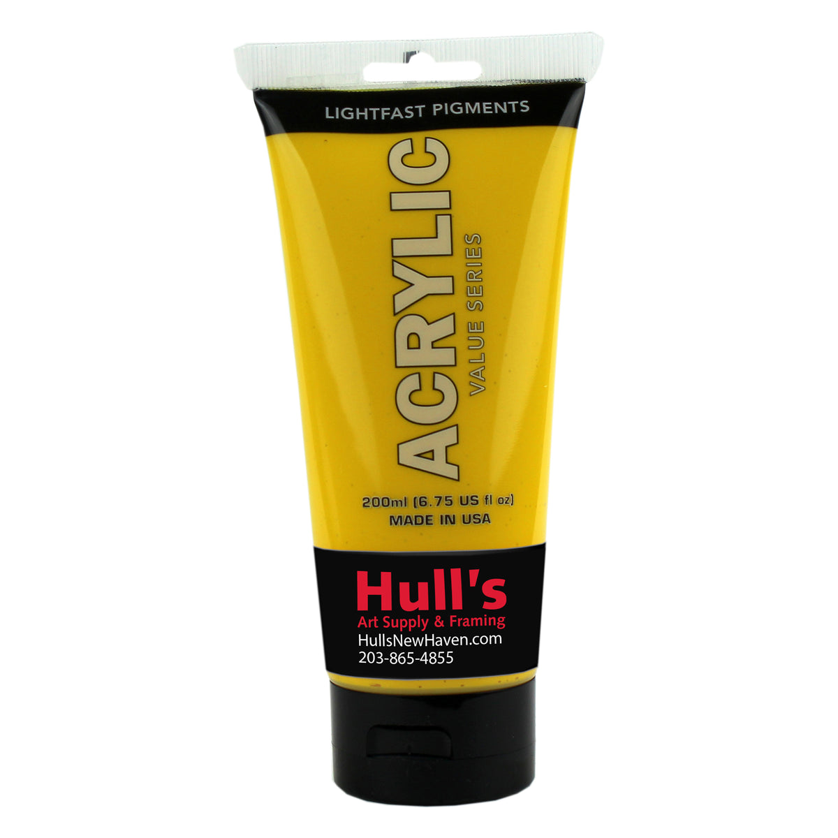 HULLS ACRYLIC 200ml TUBE CADMIUM YELLOW MEDIUM HUE
