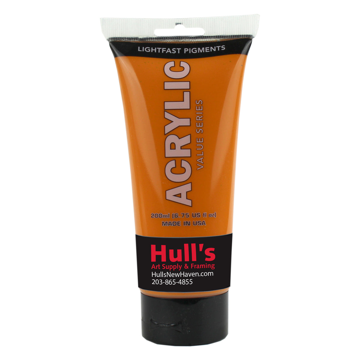HULLS ACRYLIC 200ml TUBE RED GOLD