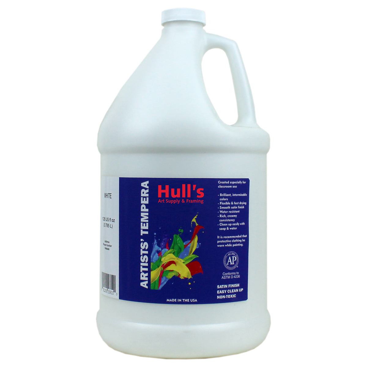 HULLS TEMPERA GALLON WHITE