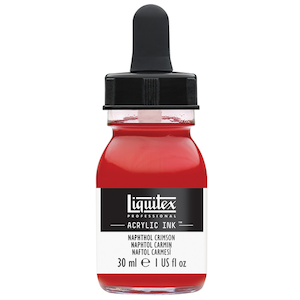LIQUITEX INK 30ml NAPHTHOL CRIMSON