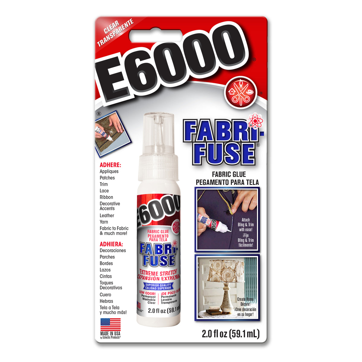 E-6000 ADHESIVE FABRI-FUSE 2oz