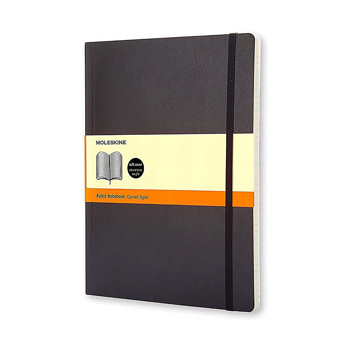 MOLESKINE SOFTCOVER RULED X-LARGE BLACK
