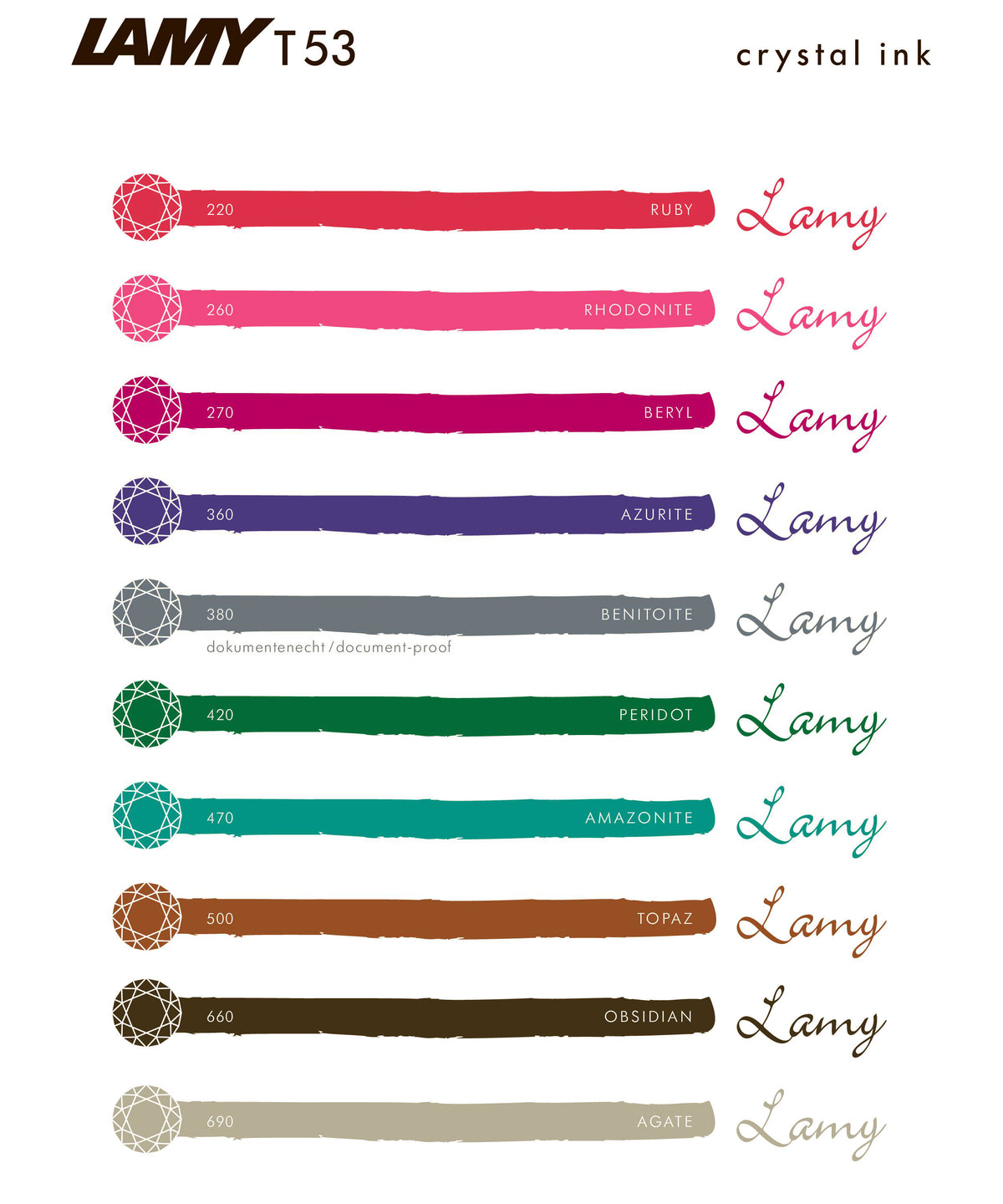 LAMY CRYSTAL INK 30ml AGATE 690