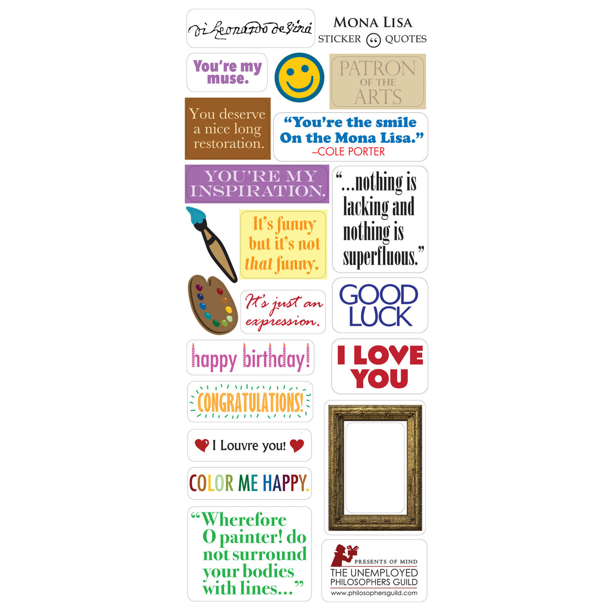 QUOTEABLE NOTEABLES CARD MONA LISA