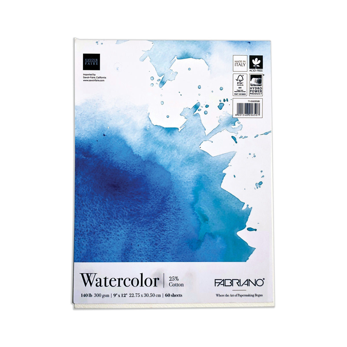 FABRIANO MEGA WATERCOLOR PAD 9X12 60SHT