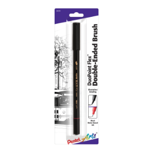 DUOPOINT FLEX DOUBLE ENDED BRUSH BLACK