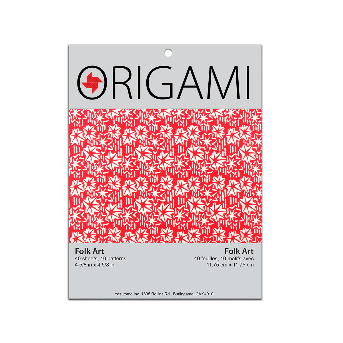 ORIGAMI FOLK ART PATTERNS 40-PACK 4 5/8&quot;