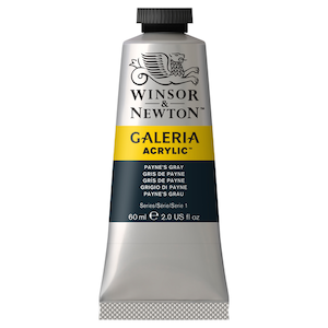 W&N GALERIA ACRYLICS PAYNES GREY 60ml
