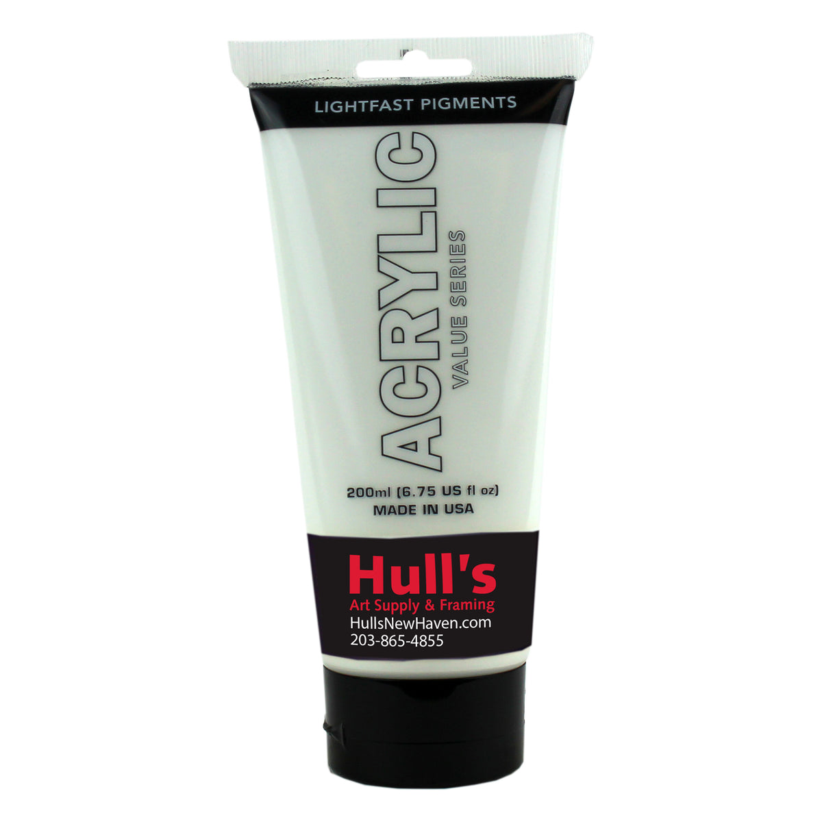 HULLS ACRYLIC 200ml TUBE TITANIUM WHITE