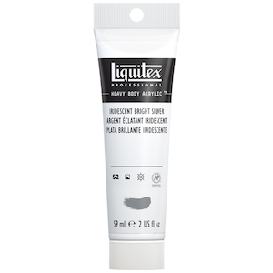 LIQUITEX HEAVY BODY 2oz TUBE IRIDESCENT BRIGHT SILVER