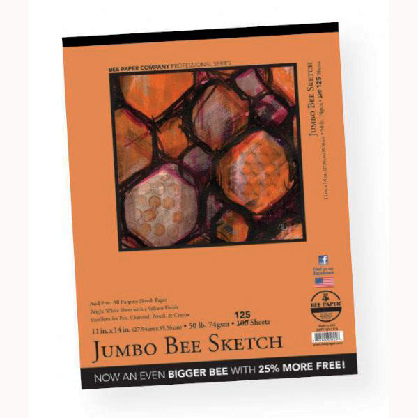 JUMBO BEE SKETCH 125-SHEETS 11X14
