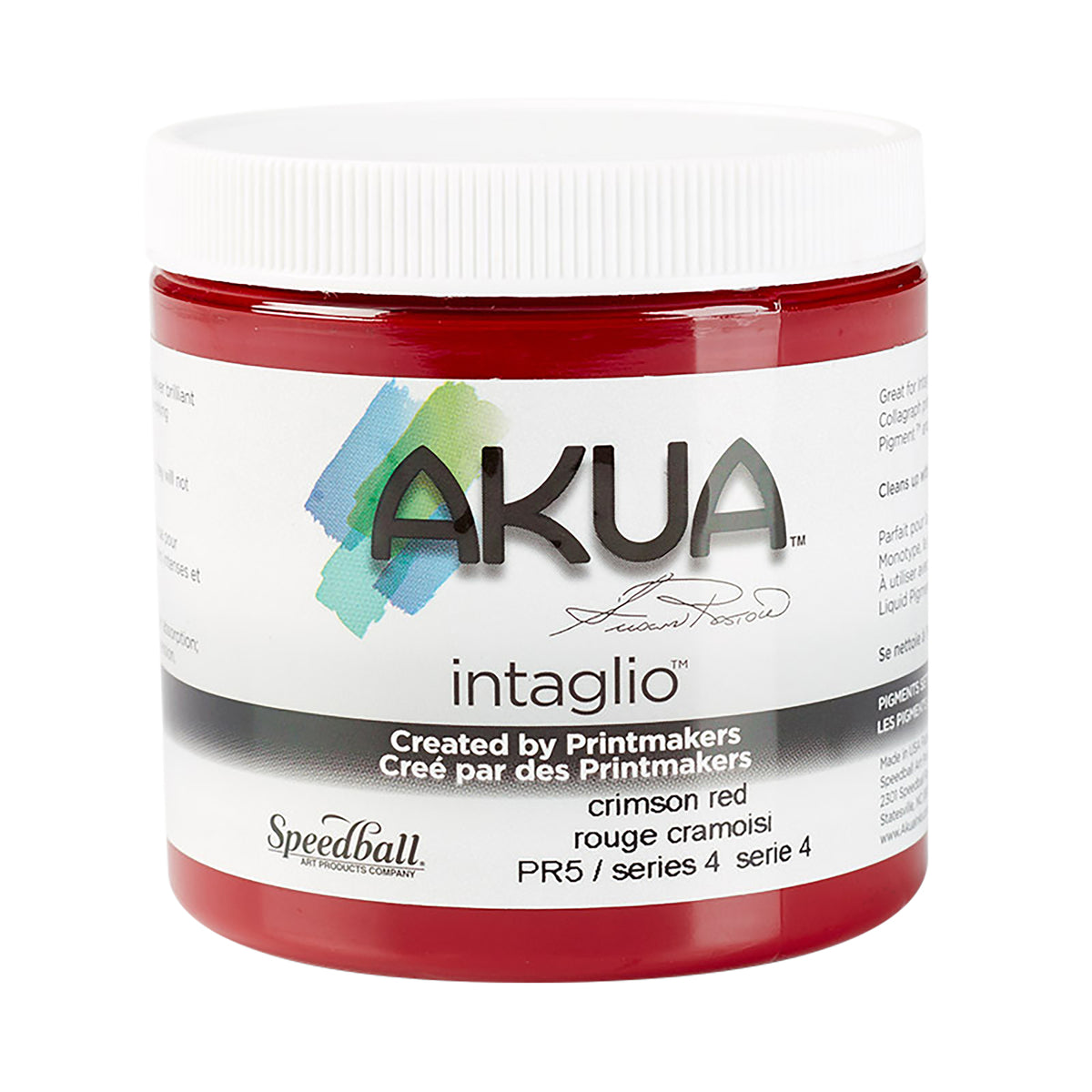 AKUA INTAGLIO INK BONE 8oz CRIMSON RED