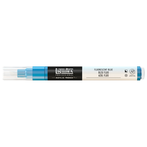LIQUITEX PAINT MARKER FINE FLUORESCENT BLUE