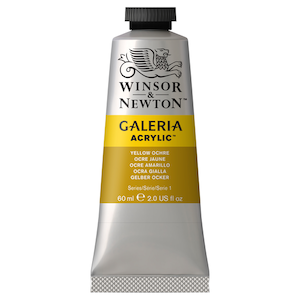 W&N GALERIA ACRYLICS YELLOW OCHRE 60ml