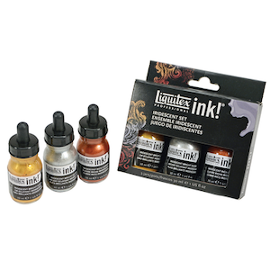 LIQUITEX INK IRIDESCENT SET
