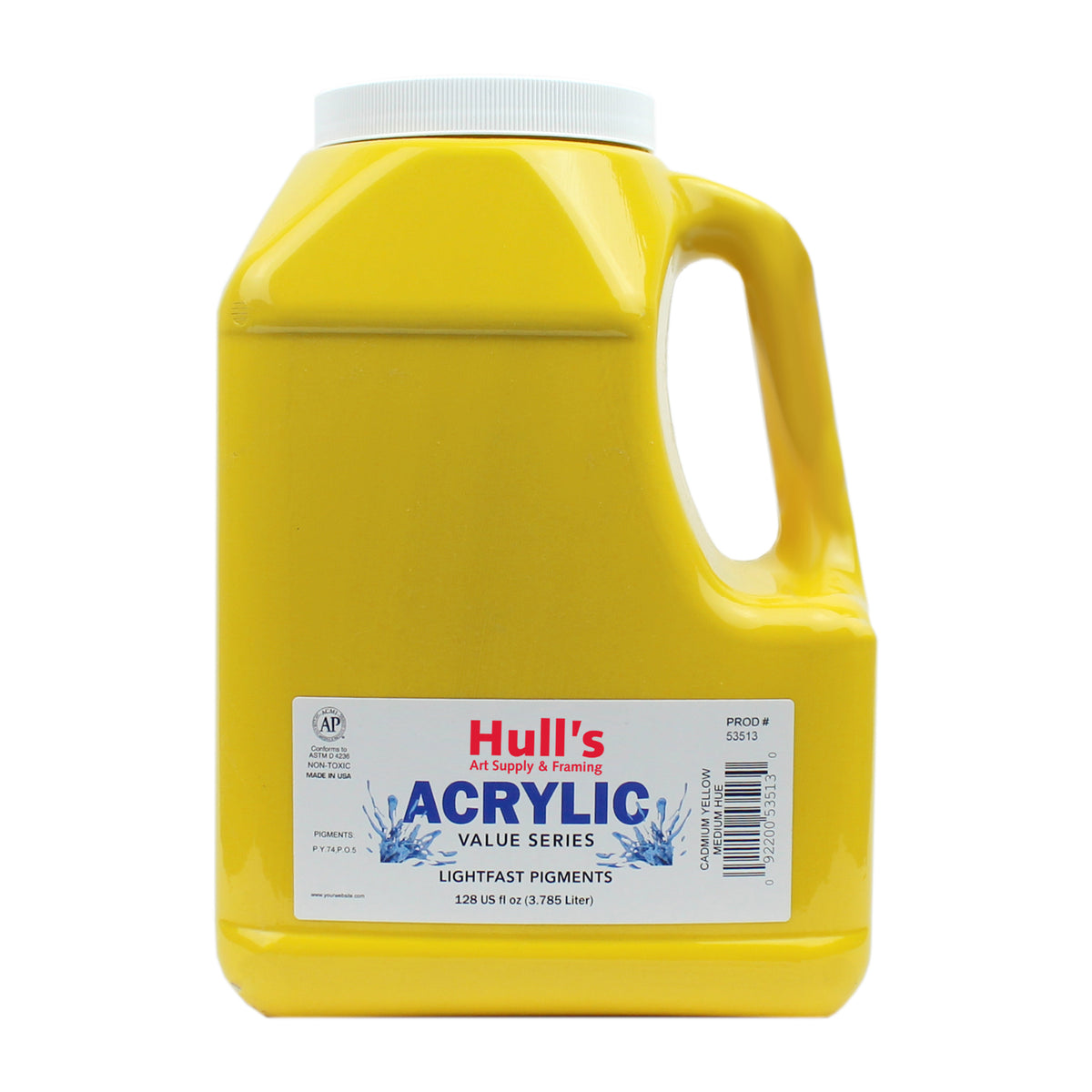 HULLS ACRYLIC GALLON CADMIUM YELLOW MEDIUM HUE