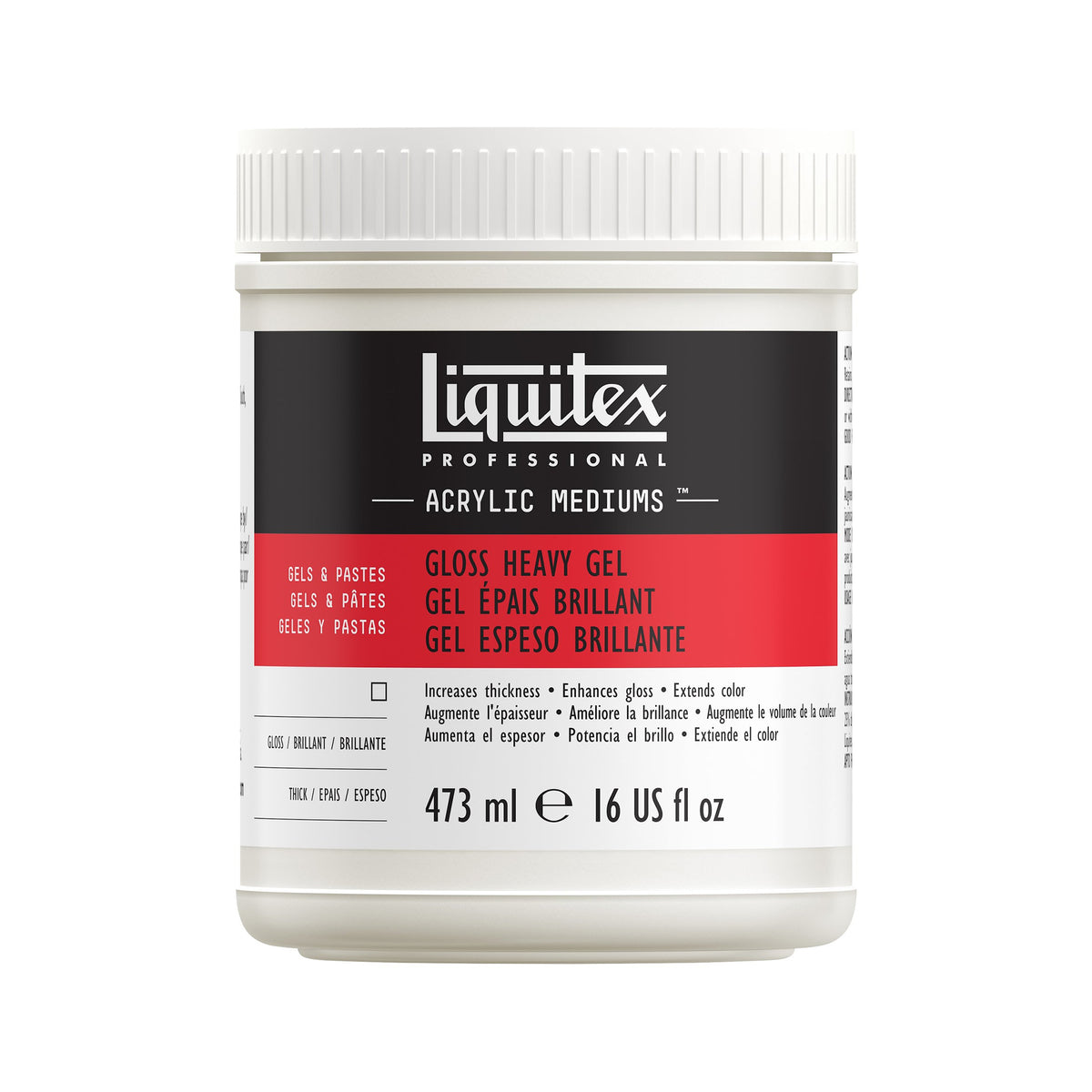 LIQUITEX GLOSS HEAVY GEL 16oz