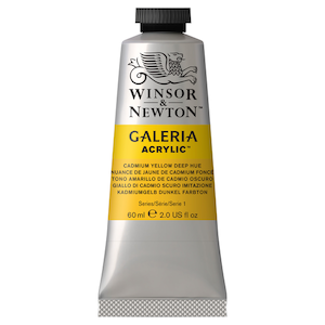 W&N GALERIA ACRYLICS CADMIUM YELLOW DEEP HUE 60ml