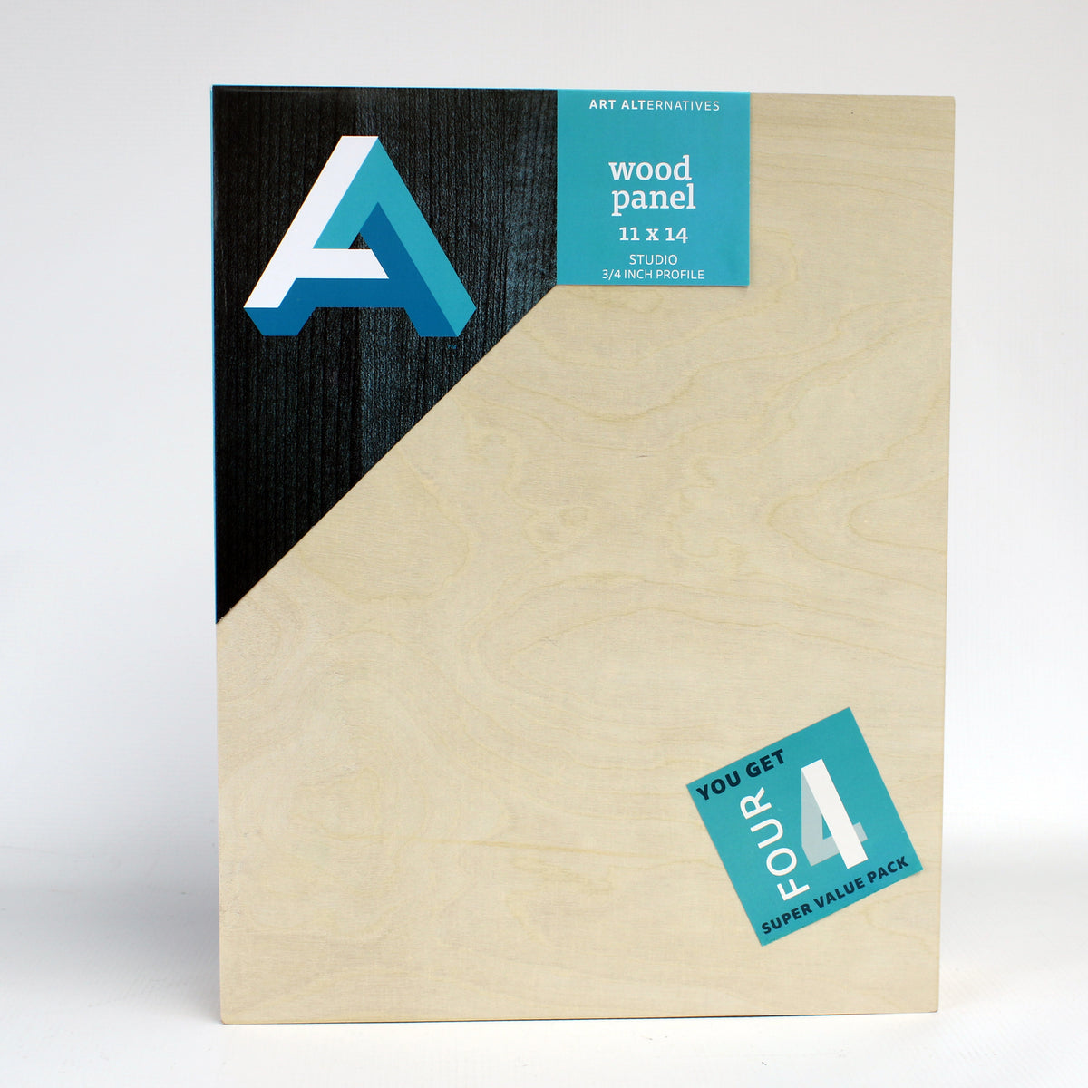 WOOD PANEL STUDIO SUPER VALUE 4-PACK 11&quot;x14&quot;