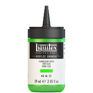 LIQUITEX ACRYLIC GOUACHE 59ml JAR FLUORESCENT GREEN