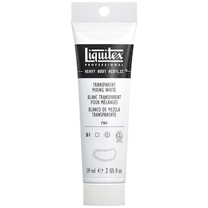 LIQUITEX HEAVY BODY 2oz TUBE TRANSPARENT MIXING WHITE