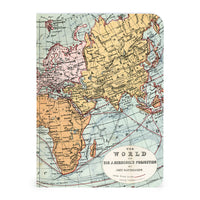 MINI NOTEBOOKS VINTAGE WORLD MAP SET/3