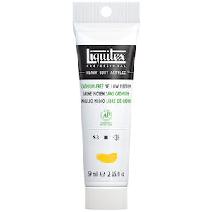 LIQUITEX HEAVY BODY 2oz TUBE CADMIUM FREE YELLOW MEDIUM