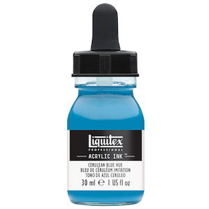 LIQUITEX INK 30ml CERULEAN BLUE HUE