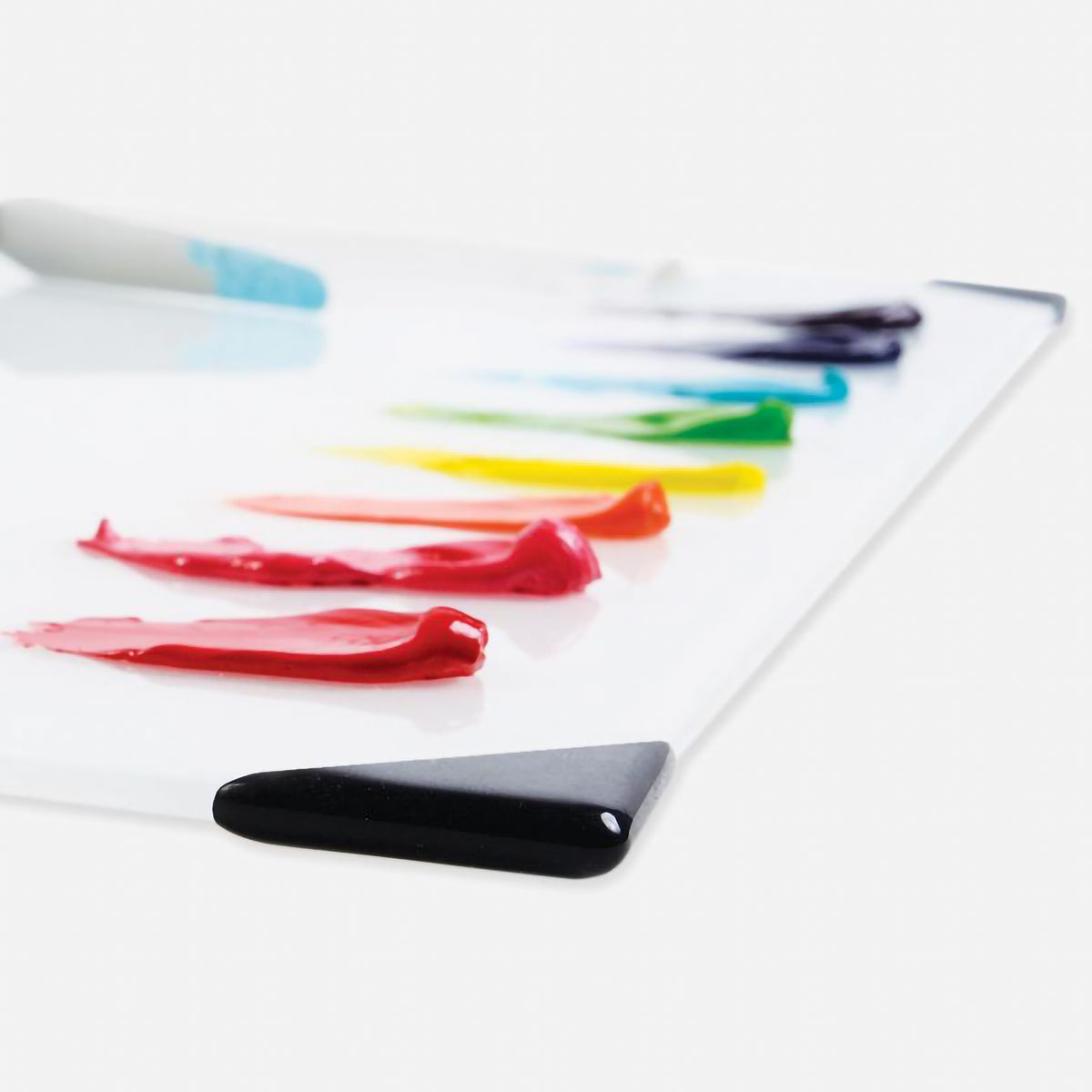 POSH TABLETOP GLASS PALETTE WHITE 9X12