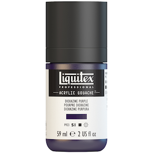 LIQUITEX ACRYLIC GOUACHE 59ml JAR DIOXAZINE PURPLE