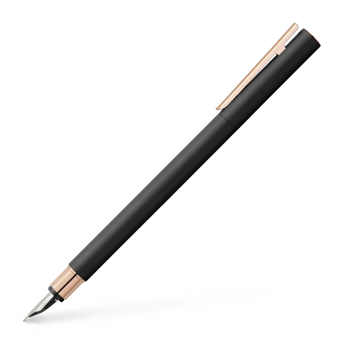 NEO SLIM BLACK MATTE WITH ROSE GOLD FOUNTAIN PEN FINE