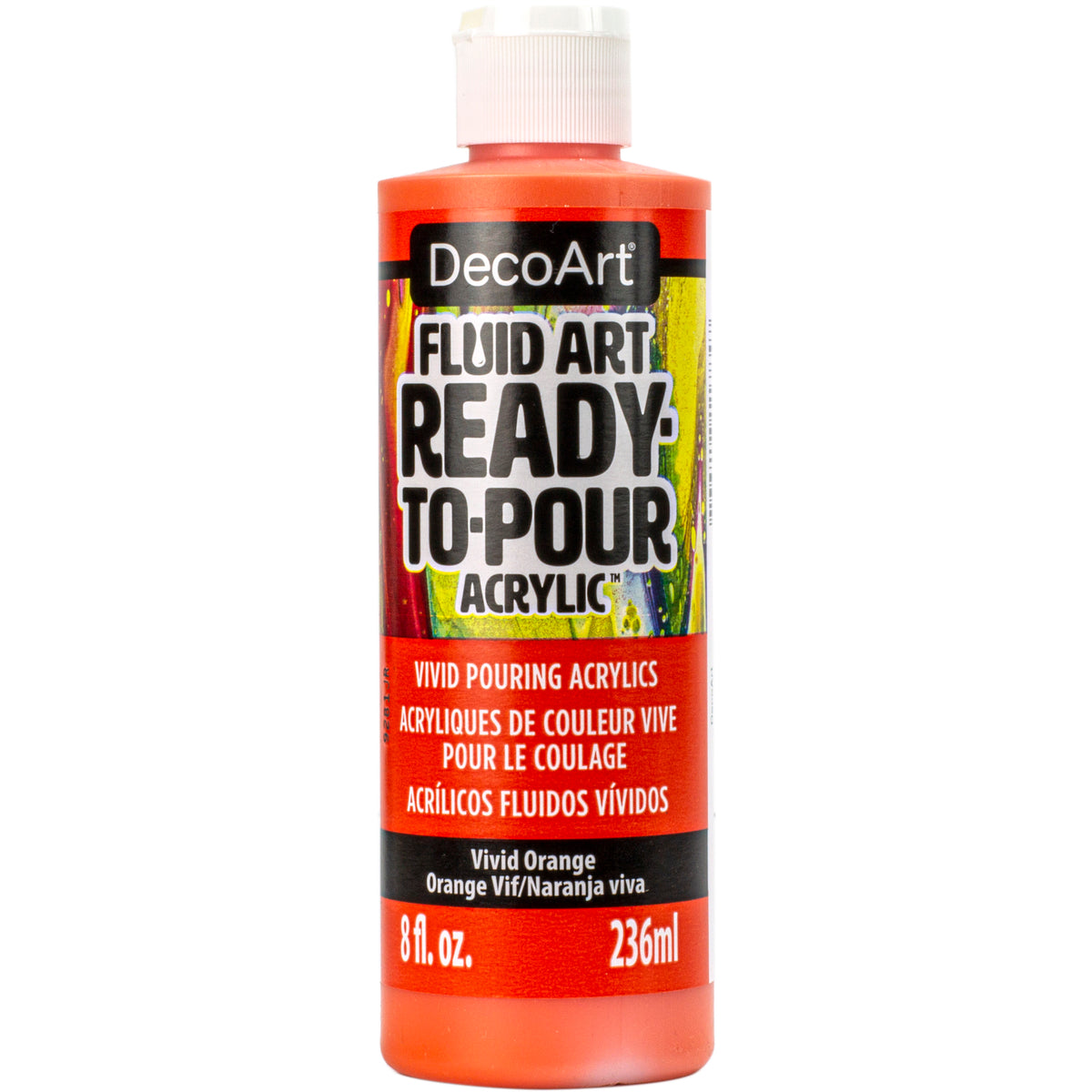 FLUIDART 8oz VIVID ORANGE