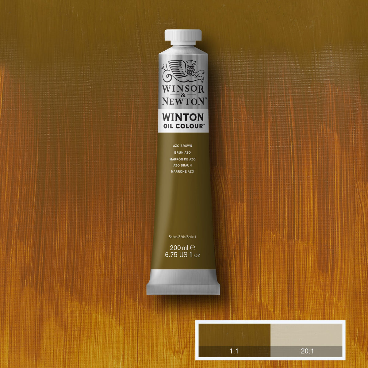 WINTON OIL COLOR 200ml AZO BROWN